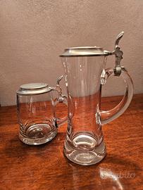 COPPIA BOCCALI BIRRA VINTAGE ANNI 70/80