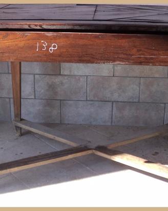 Tavolo fisso con cassetto in rovere