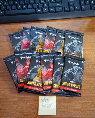12 sealed Play Booster Magic Marvel Super Heroes