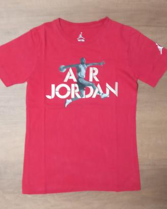 Nike T-shirt Air Jordan Rossa taglia M età 12 anni