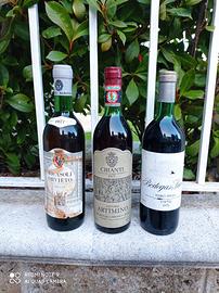 Bottiglie di vino vintage