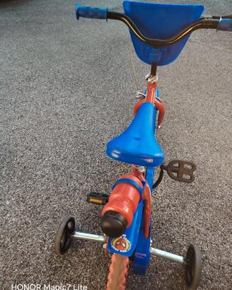 Bici da bimbo spiderman