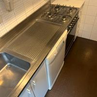 Mobile cucina con lavastoviglie integrata e frigo