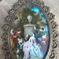 Quadretto Vintage da appendere vecchia stampa 