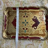 Vassoio anni 70 in legno