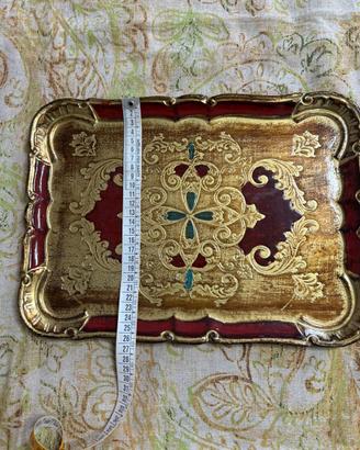 Vassoio anni 70 in legno