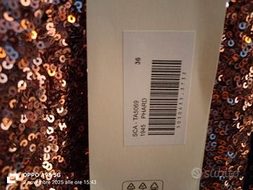 Vestito paillettes donna