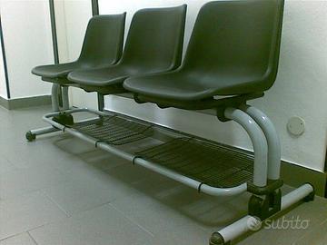 SET DI SEDIE MULTIPLA - PANCA 3 POSTI