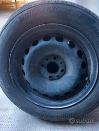 Set 4 cerchi in ferro + gomme Bridgestone