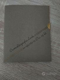 quadro cromolitografia d'arte  in oro 23kt