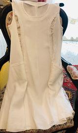 Vestito bianco di lino