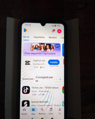 Redmi A5 con pellicola e cover