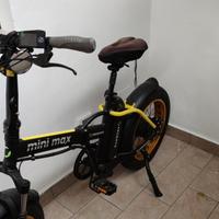 Bicicletta Elettrica Pieghevole ARGENTO MINIMAX