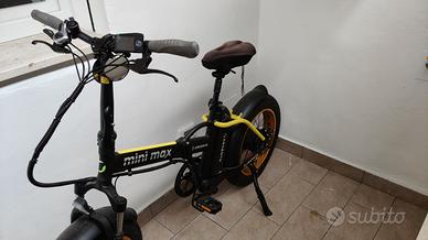 Bicicletta Elettrica Pieghevole ARGENTO MINIMAX