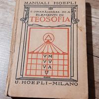 libro raro - elementi di teosofia 1924