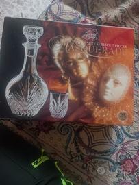 servizio da liquore in cristallo 