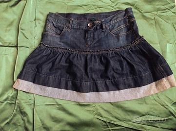 Minigonna vintage Benetton jeans mis. 44 nuova mai