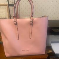 Borsa Guess vera pelle rosa