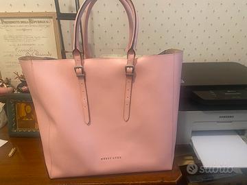 Borsa Guess vera pelle rosa
