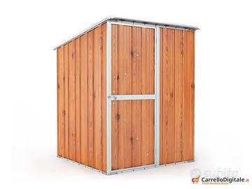 Casetta giardino in Acciaio 1.55x175 cm fin legno