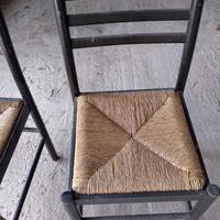 4 sedie + specchio retrò + mensole