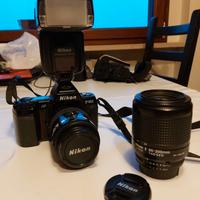 Macchina fotografica Nikon F801 e obiettivi