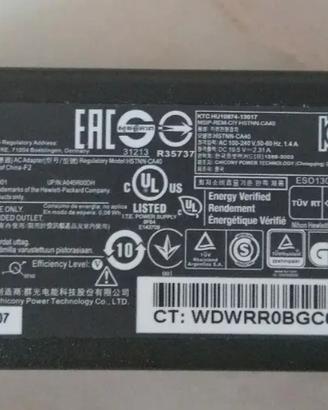 Caricabatteria HP originali per notebook 
