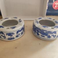 Posacenere in porcellana cinese Qianlong Nian Zhi
