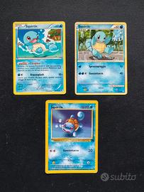 Tris di Squirtle - Carte Pokemon 