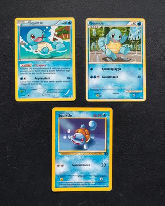 Tris di Squirtle - Carte Pokemon 