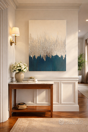 Tela “Cuore di Ghiaccio”, 50x70cm, realizzata a ma