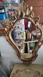 specchio bronzo barocco