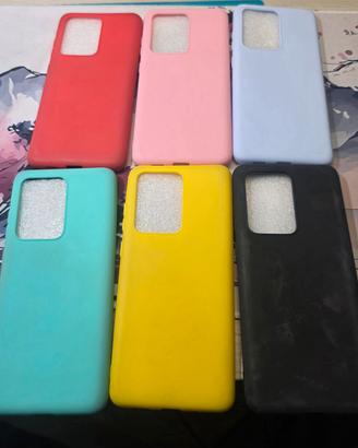 set 6 cover s20  ultra tpu morbida