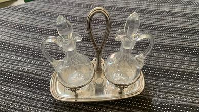 Oliera antica in argento 800 massiccio