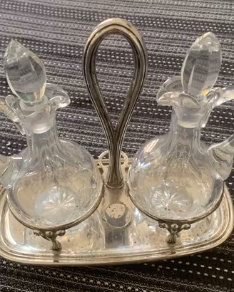 Oliera antica in argento 800 massiccio