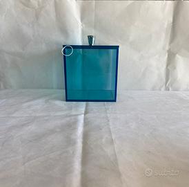 Scatola Quadra in Plexiglass Blu Trasparente