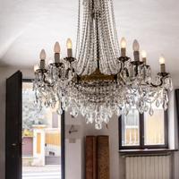 Lampadario classico in cristallo