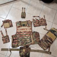 Gilet Tattico Vegetato Italiano Completo – Sistema