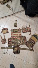 Gilet Tattico Vegetato Italiano Completo – Sistema