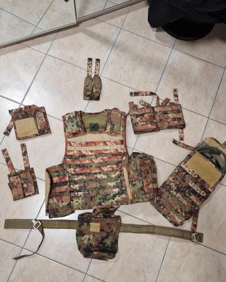 Gilet Tattico Vegetato Italiano Completo – Sistema