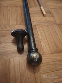 Coppia di aste per tende – finitura ottone spazzol