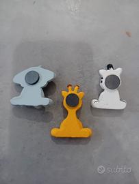 calamita zebra elefante e giraffa 