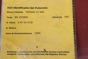 yamaha xt 600 2kf