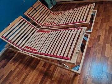 2 Reti a doghe in faggio - alzata testa/piedi manu