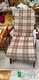 Codice: 10280 POLTRONA RECLINABILE IN LEGNO + SED