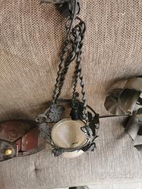 lampadari in ferro battuto 