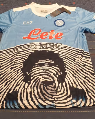 Maglia NAPOLI Home EA7 Armani #10 MARADONA