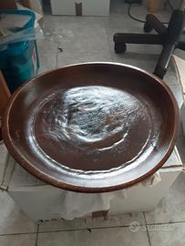 ANTICO PIATTO VASSOIO PER PORTATA IN LEGNO 