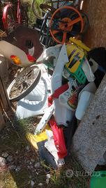 Lotto parafanghi plastiche serbatoio cross