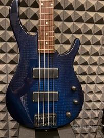 Basso elettrico 4 corde blue B.Jacoby + accessori